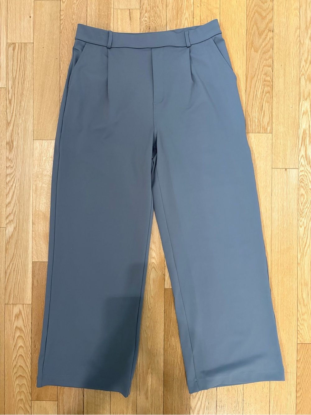 Halara Flex DayStretch High Waisted Straight Leg Work Pants Blue NWT L - Picture 2 of 10